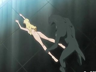 anime Gaffer keras fucked oleh rakasa kadal